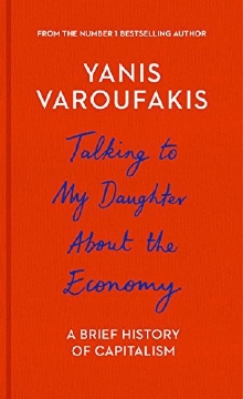 A cover photo of the book titled Talking to My Daughter About the Economy