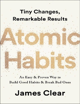 A cover photo of the book titled Atomic Habits