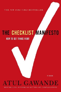 A cover photo of the book titled The Checklist Manifesto
