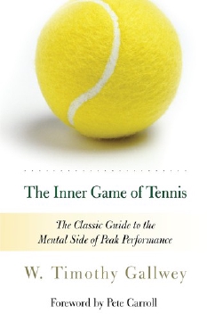 A cover photo of the book titled The Inner Game of Tennis