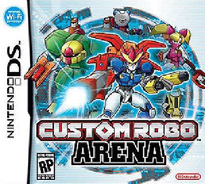 Box art for the game titled Custom Robo Arena