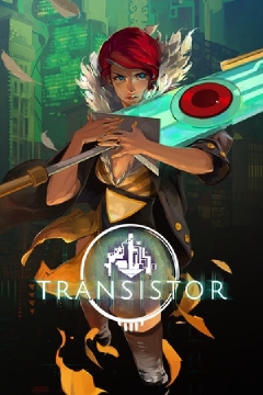 Box art for the game titled Transistor