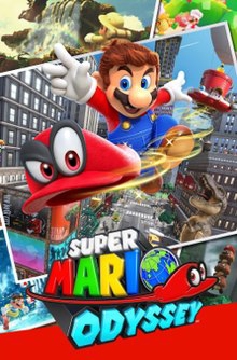 Box art for the game titled Super Mario Odyssey