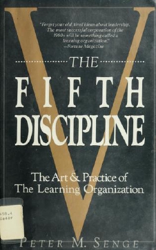 A cover photo of the book titled The Fifth Discipline