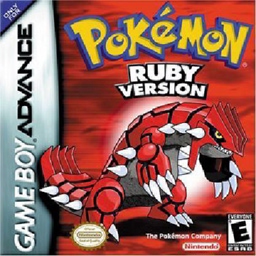 Box art for the game titled Pokémon Ruby and Sapphire