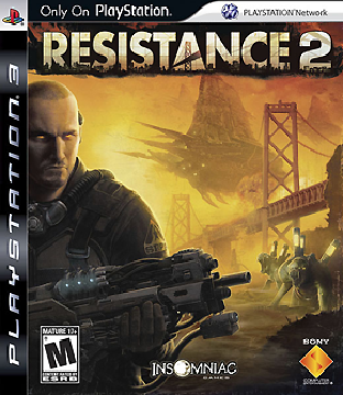 Box art for the game titled Resistance 2