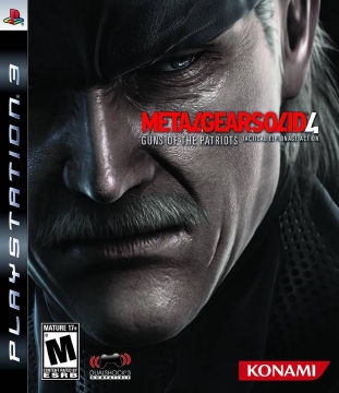 Box art for the game titled Metal Gear Solid 4: Guns of the Patriots