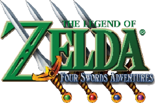 Box art for the game titled The Legend of Zelda: Four Swords
