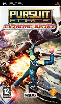 Box art for the game titled Pursuit Force: Extreme Justice