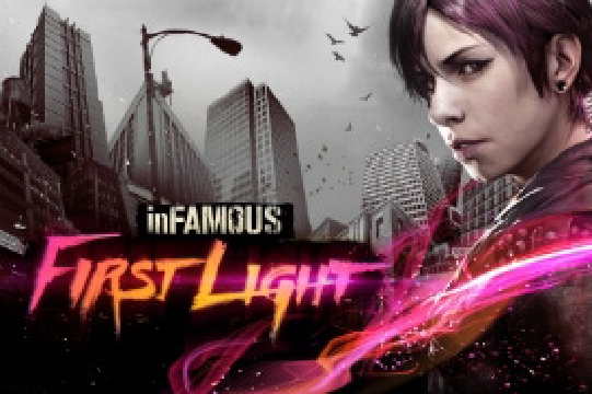 Box art for the game titled Infamous: First Light